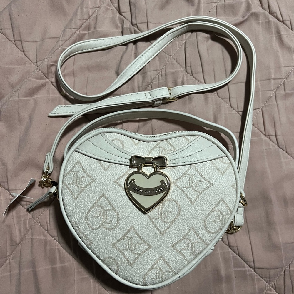 Juicy Couture Precious Moments White Crystal Crossbody Purse - New with Tags!